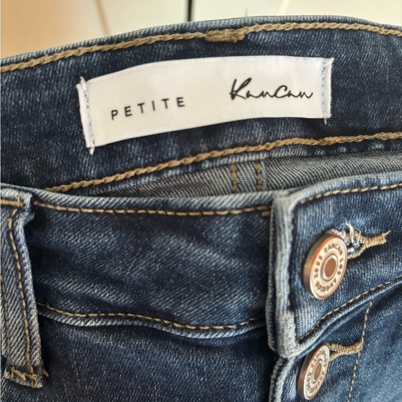 KanCan Estilo High Rise Flare Leg Jeans Size 26 petite Wash Stretch - Picture 4 of 5